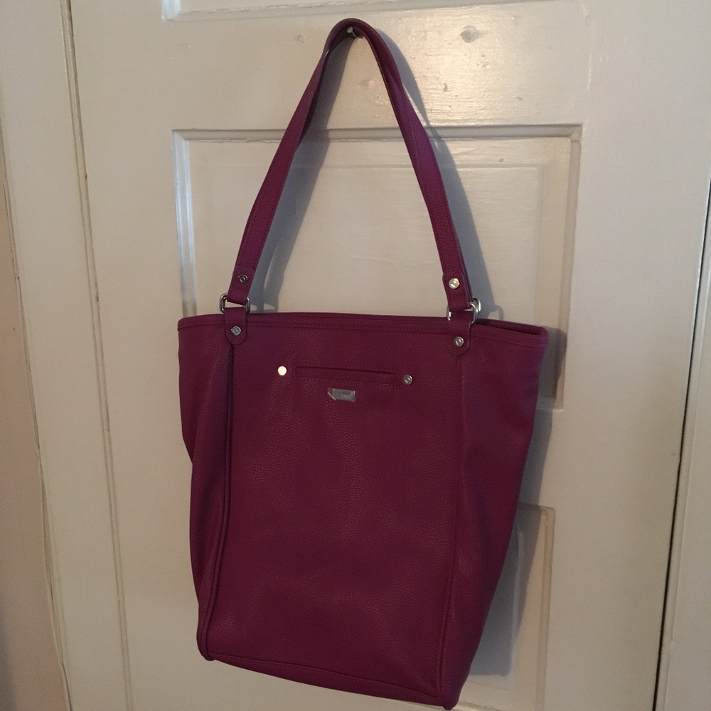 Jewell by Thirty One Faux Pebbled Leather Purse NWOT